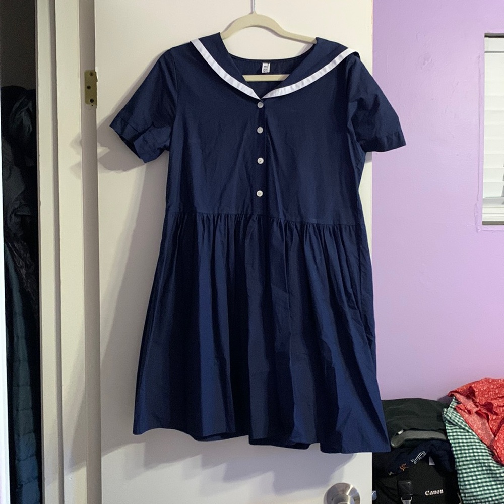 Sailor-style dress from Korean independent brand